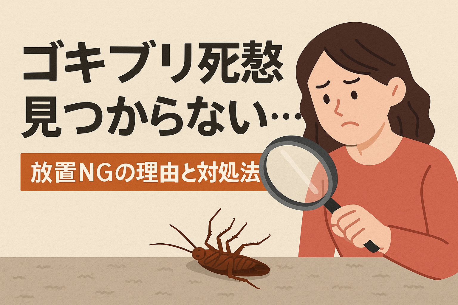 ゴキブリの死骸が見つからない?消えた理由と今すぐやるべき対処法 | 害虫バスター