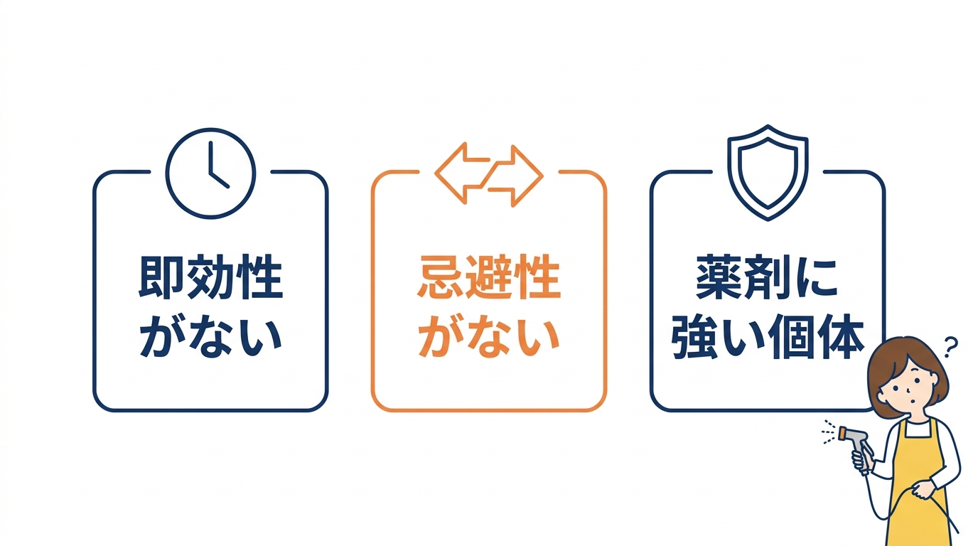 サイベーレがゴキブリに効果ないと感じる3つの原因