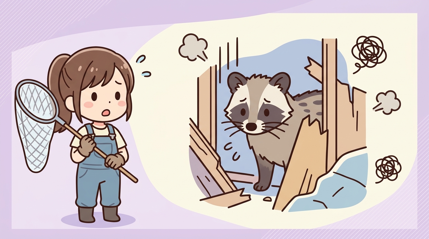 自分でハクビシンを処理するデメリット3つ