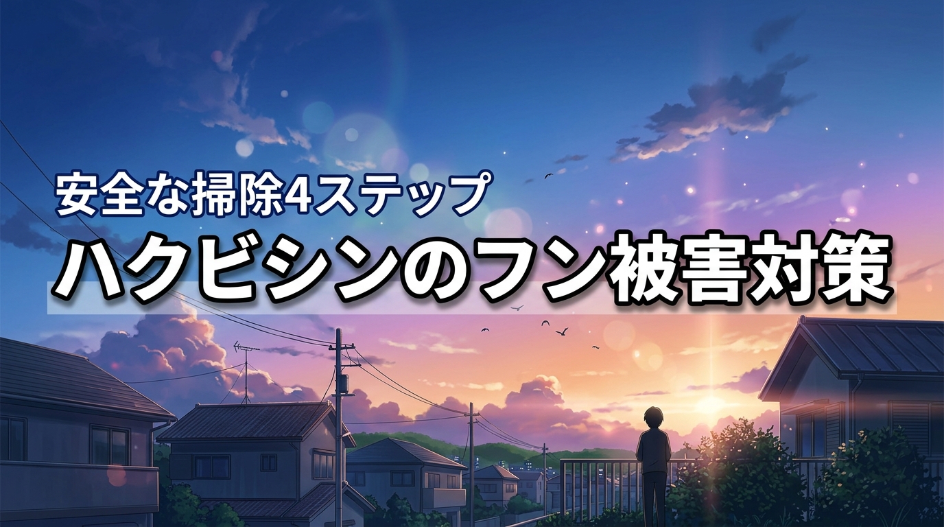 ハクビシンが同じ場所にフンをする理由は？安全な掃除の4ステップと防止対策