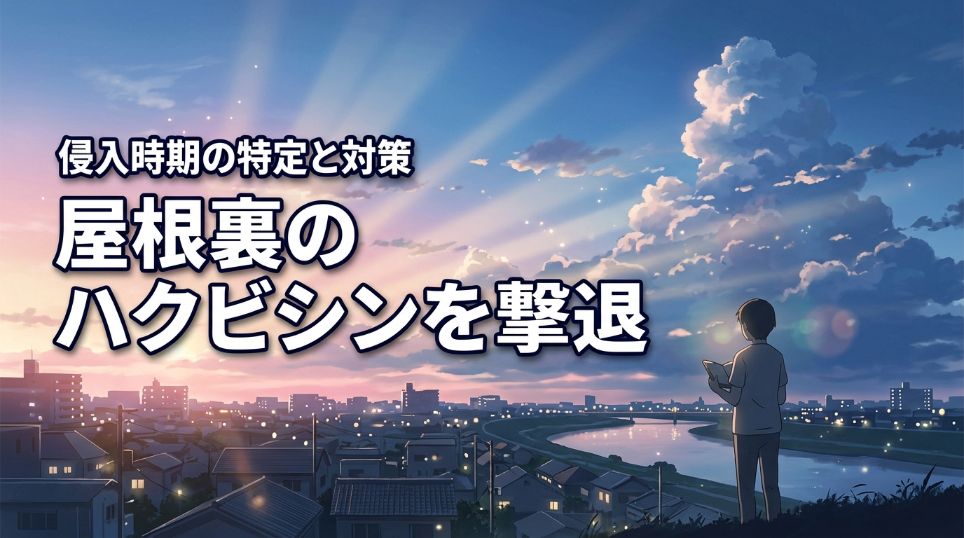 屋根裏の物音はハクビシン？侵入の時期を特定して今すぐ被害を食い止める方法