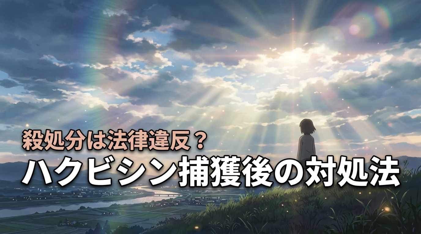 ハクビシンを捕まえてしまった！殺処分は法律違反？安全に手放すための緊急対処法
