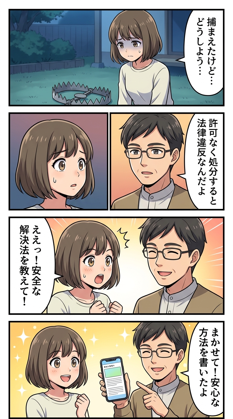 ハクビシン 捕まえてしまった