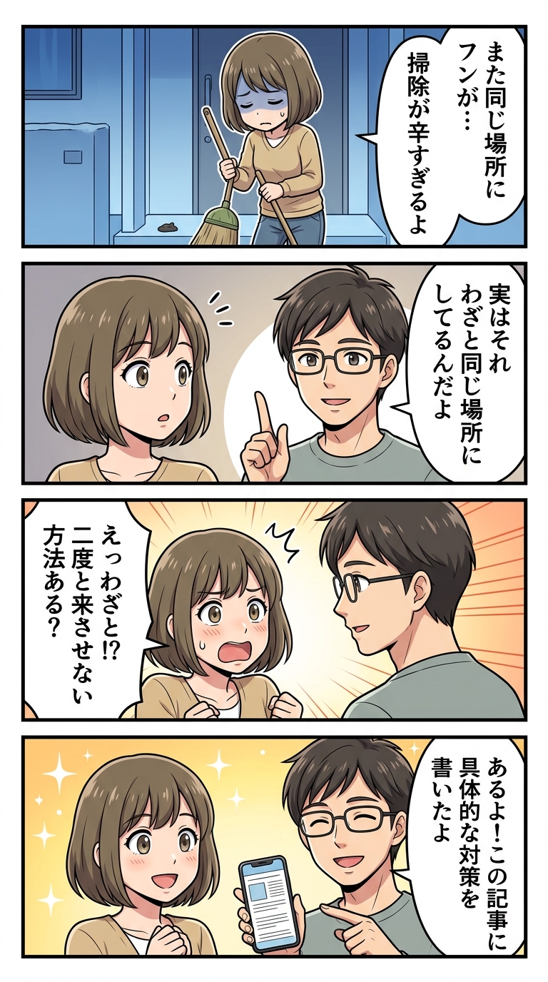 ハクビシン フン 同じ場所