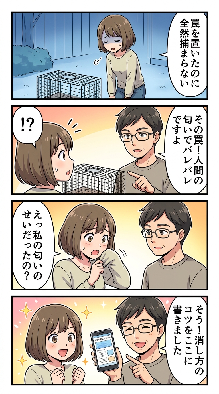 ハクビシン 罠 入らない