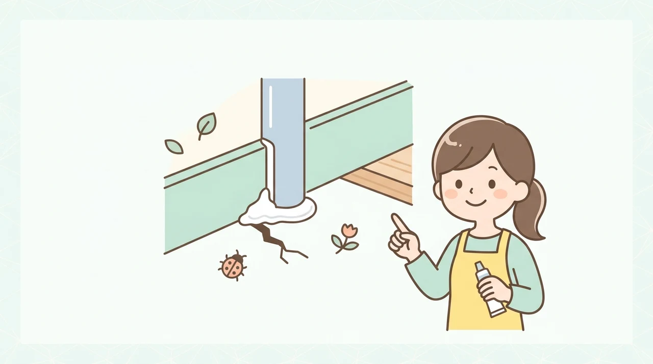 パテでゴキブリを防ぐ5つの施工手順