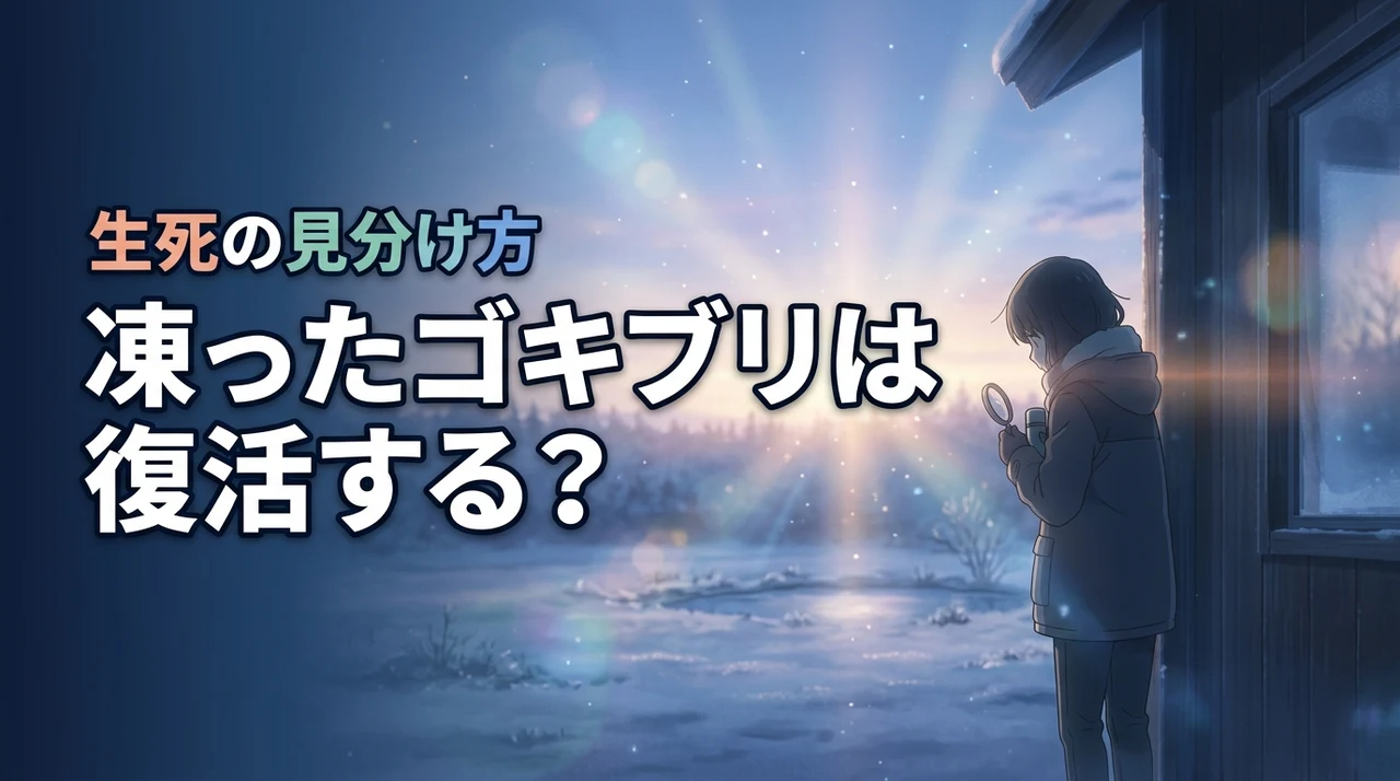 ゴキブリは凍結しても復活する?死んだか見分ける方法を解説