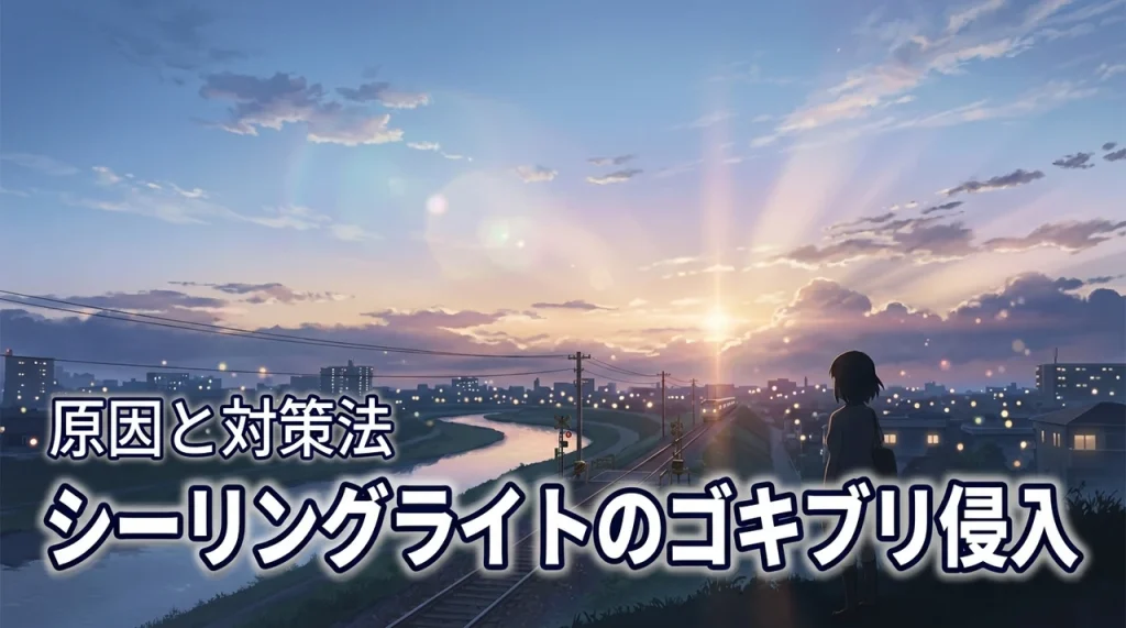 シーリングライトにゴキブリが！どこから入る？原因と対策